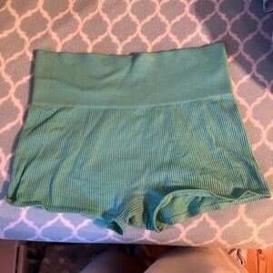 Teal Colsie Ribbed Bike shorts 🤍